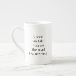 En Porcelaine Tasse spéciale Route moins fréquentée