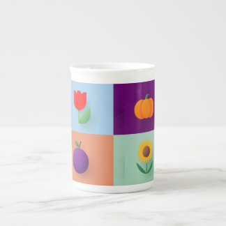 En Porcelaine Une tasse remplie d'automne