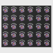 En-psycho-pedia Funny Encyclopedia Pun Dark BG Cadeaupapier (Vlak)