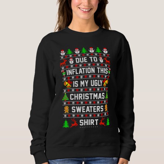 En Raison De L'Inflation C'Est Mon Sweat De Noël M (Devant)