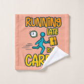 En retard, c'est mon Cardio (Gant de toilette)