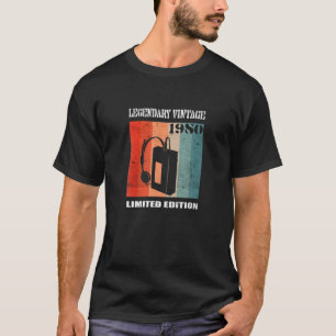 en Retro Birthday, Walkman, , Jaar T-shirt