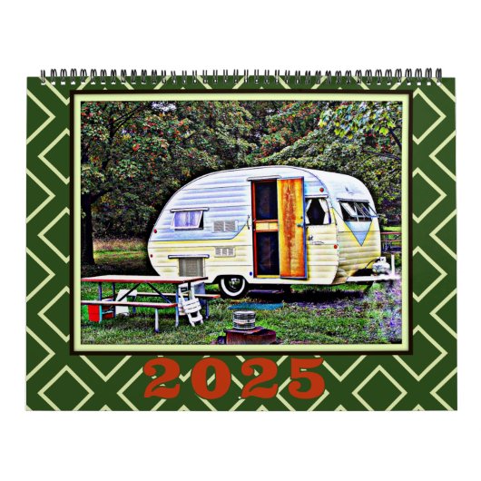  en Retro Campers Reisavonturen Kalender (Hoes)