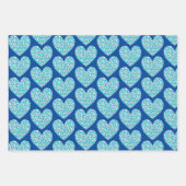 en Retro Hearts Art Wrap Craft Inpakpapier Vel (Voorkant 2)
