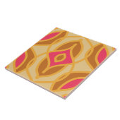 en retro naadloze patroonkeramische tegel tegeltje (Zijkant)