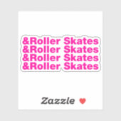 en rolSchaatsen Sticker (Vel)