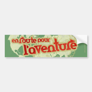 En route pour l'aventure auto bumper sticker