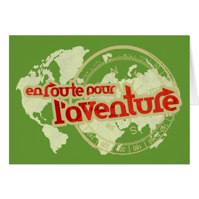 en route pour l'aventure vacature card (Voorkant Horizontaal)