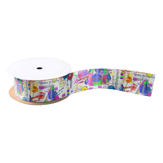 En Satin 7, 18 Anniversaire Ruban (Bobine)