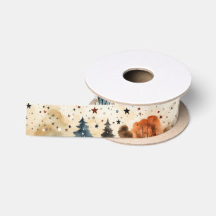 En Satin Arbres mystiques Ruban satiné