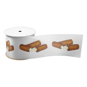 En Satin Bâtons Mozzarella Fromage Junk Aliments Ruban