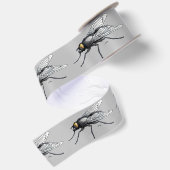 En Satin bobine de ruban gris Fly Buddy (Dos)
