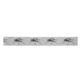 En Satin bobine de ruban gris Fly Buddy (Devant)