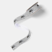 En Satin bobine de ruban gris Fly Buddy (Dos)