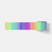 En Satin Bright Pastel Rainbow Stripe Ruban (Devant)