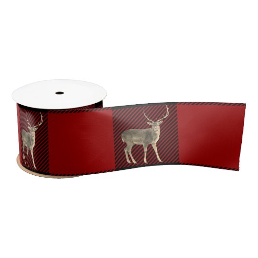 En Satin Buck Deer sur le ruban satiné de Buffalo (Bobine)
