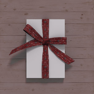 En Satin Cartes de graduation du marron et ruban
