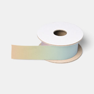 En Satin Chroma Textura - Ruban Dégradé Sorbet Arc-en-Ciel