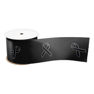 En Satin Chrome Noir Sensibilisation au ruban Carbone Fibre