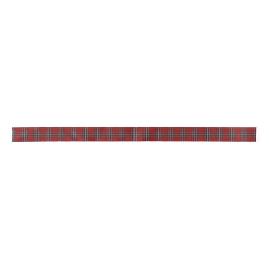 En Satin Clan MacFarlane Tartan Ruban Plaid (Devant)