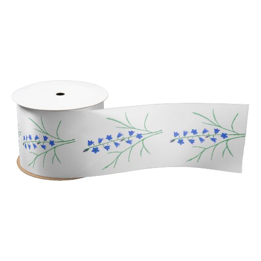 En Satin Clochette Ruban Blanc (Bobine)