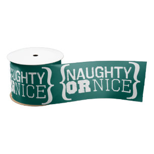 En Satin Couleurs de Personnaliser de Noël Ruban de Noël