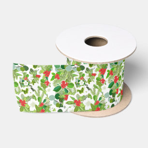 En Satin Design de Noël sur ruban satiné