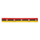 En Satin Drapeau Allemand Ruban Tricolor, Coeurs, Amour All (Devant)