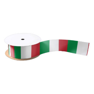 En Satin Drapeau de ruban de l'Italie