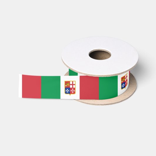 En Satin Drapeau italien ruban (Bobine)