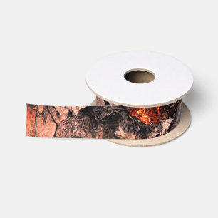 En Satin Élégant ruban personnalisé avec design artistique