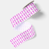 En Satin Empreintes rose Bébé Ruban satiné (Dos)