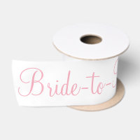Épouse pour être rose blanc Fête des mariées ruban
