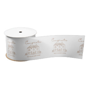 En Satin Félicitations Pour Votre Nouveau Ruban Home