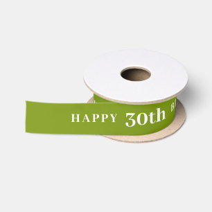 En Satin Fête 30 : Joyeux ruban vert d'anniversaire