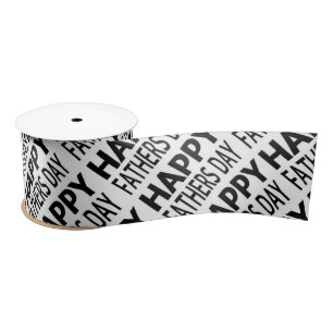 En Satin Fête des pères 3" au loin ruban de satin, bobine