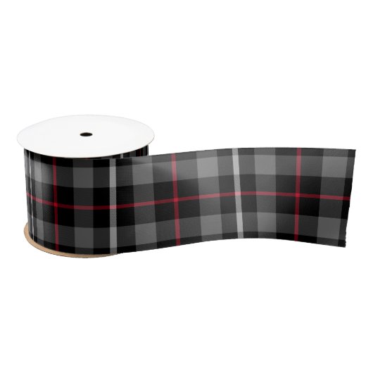 En Satin Gris Plaid Pour Le Ruban De Noël (Bobine)
