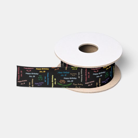 En Satin Janvier, 28 Anniversaire Ruban (Bobine)