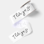 En Satin Je t'aime tellement ruban (Dos)