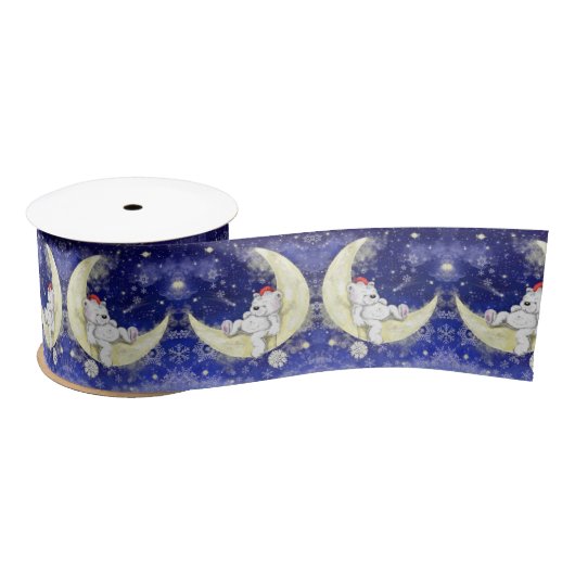 En Satin Joli ruban d'ours de Noël (Bobine)