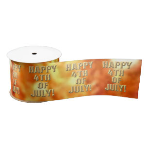 En Satin Joyeuse bobine de ruban 4 juillet feux d'artifice