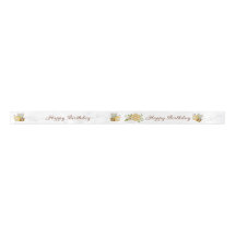 Joyeux Anniversaire Ruban Floral Bumble Bee