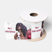 En Satin Joyeux Noël Cavalier ! Ruban pour CKCS (Bobine)