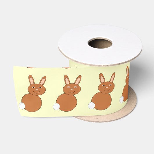 En Satin Joyeux Ruban Bunny de Pâques (Bobine)