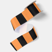 En Satin Killkenny Ruban Orange Et Noir (Dos)