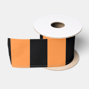En Satin Killkenny Ruban Orange Et Noir