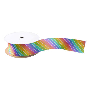En Satin L'arc-en-ciel colore le ruban