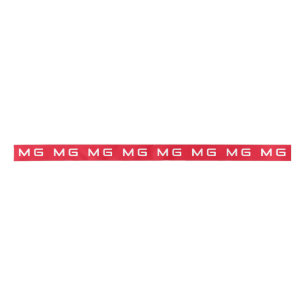 En Satin Logo de votre marque customisé Ruban couleur rouge