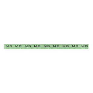 En Satin Logo de votre propre marque GreenColor Ruban custo