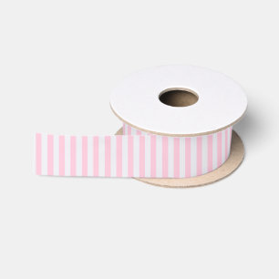 En Satin Love Pink & White Stripes Celebration Party Ruban